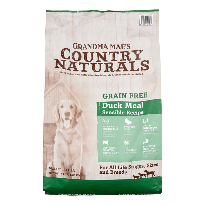 Grandma Mae's Country Naturals Dog Limited Ingredient Diet Grain-Free Duck - 14 lbs