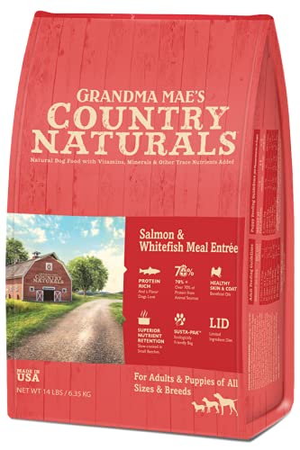 Grandma Mae's Country Naturals Dog Salmon Whitefish Meal - 14 lbs  