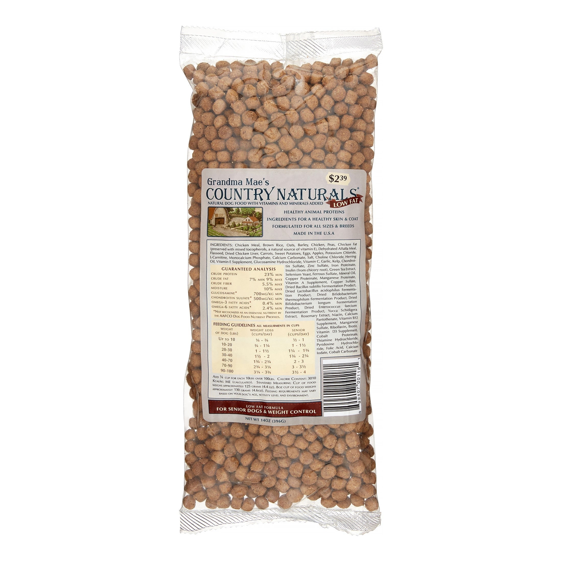 Grandma Mae's Country Naturals Dog Senior Low Fat - 14 Oz  