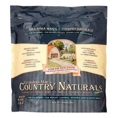 Grandma Mae's Country Naturals Dog Senior Low Fat - 4 lbs  