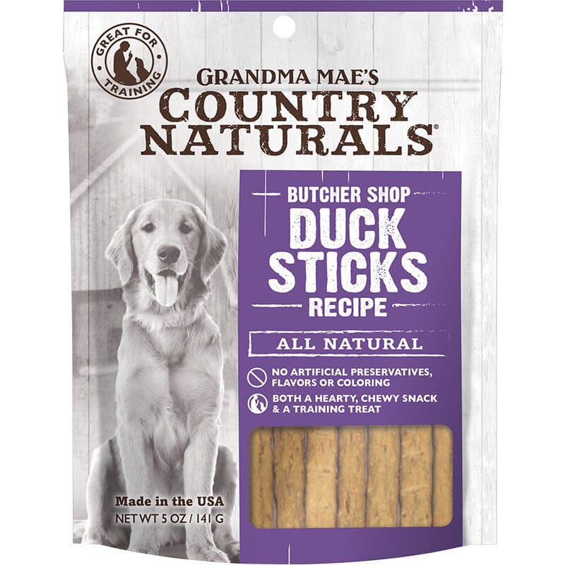 Grandma Mae's Country Naturals Dog Sticks Duck - 5 Oz  