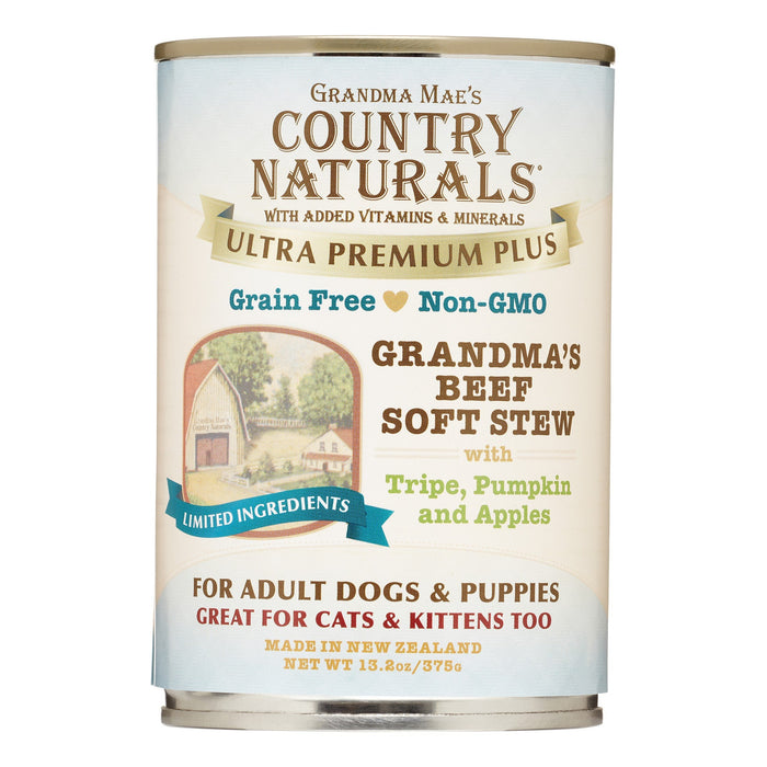 Grandma Mae's Country Naturals Dog Ultra Grain-Free Beef - 13.2Oz - Case of 12