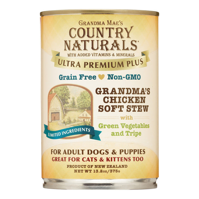 Grandma Mae's Country Naturals Dog Ultra Grain-Free Chicken - 13.2 Oz - Case of 12