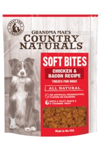 Grandma Mae's Country Naturals Soft Bites Chicken Bacon Soft and Chewy Dog Treats - 5 Oz
