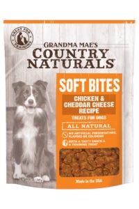 Grandma Mae's Country Naturals Soft Bites Chicken Chedder Soft and Chewy Dog Treats - 5 Oz  