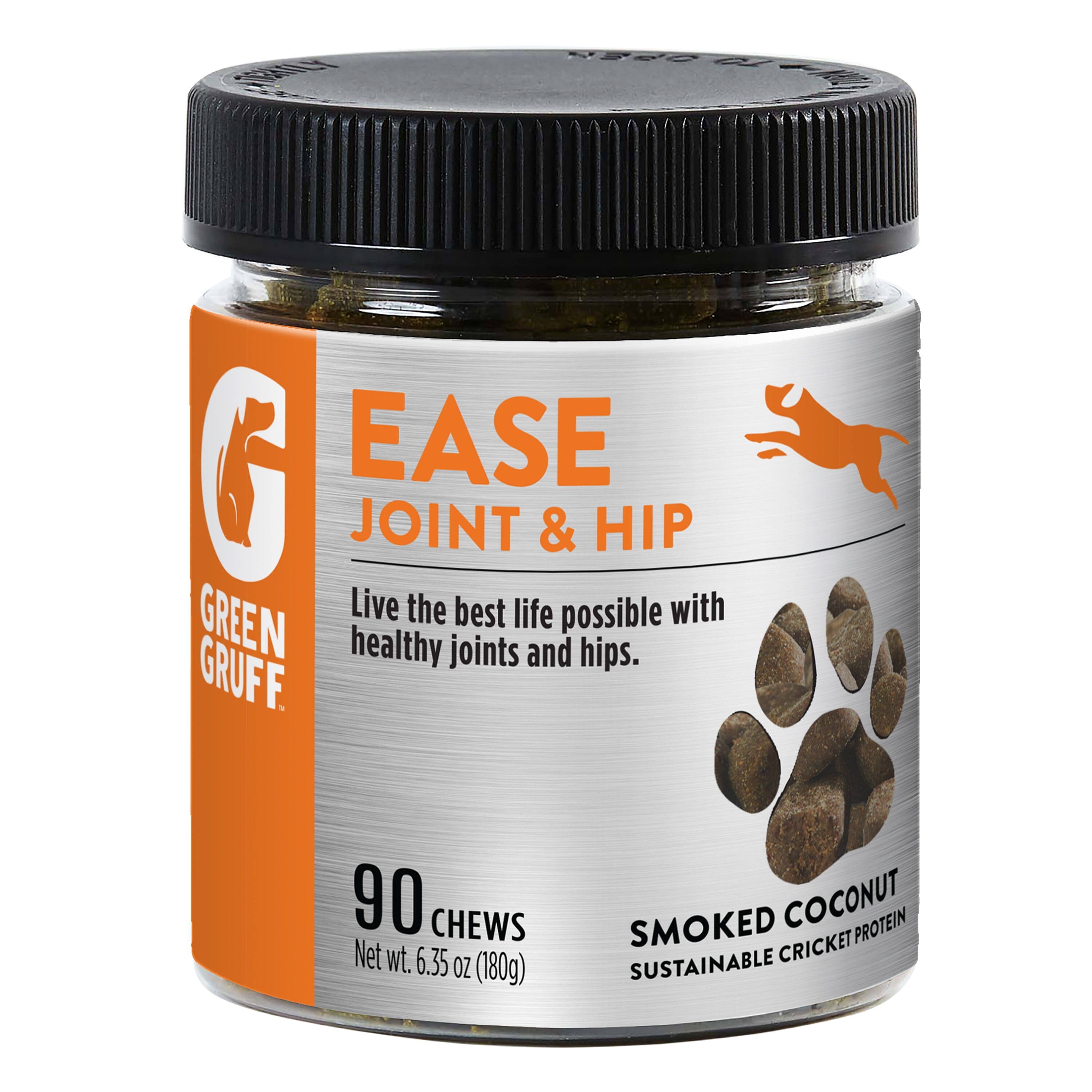 Green Gruff Ease Joint & Hip Dog Supplements - 90 Count  