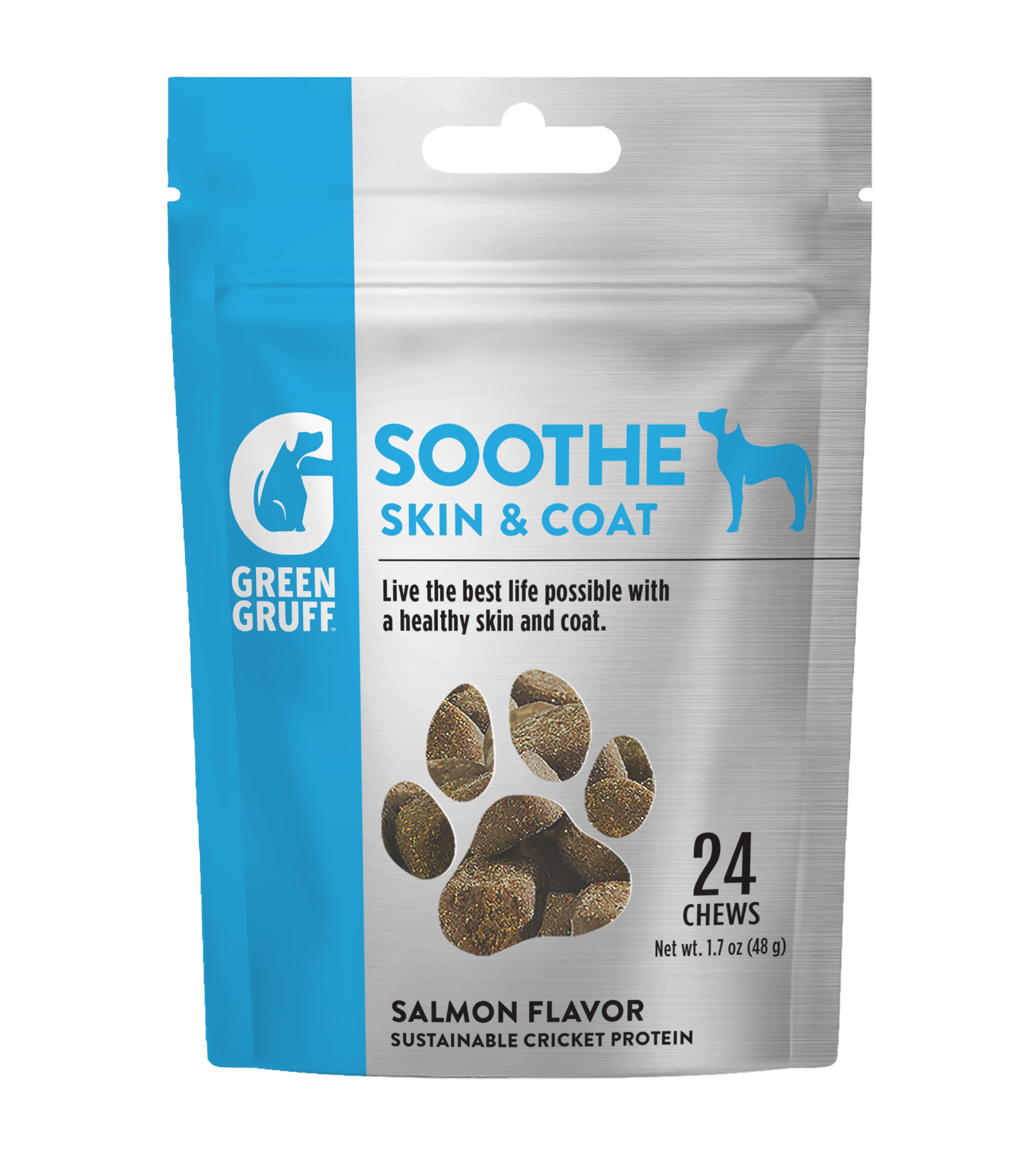 Green Gruff Soothe Skin & Coat Dog Supplements - 24 Count  