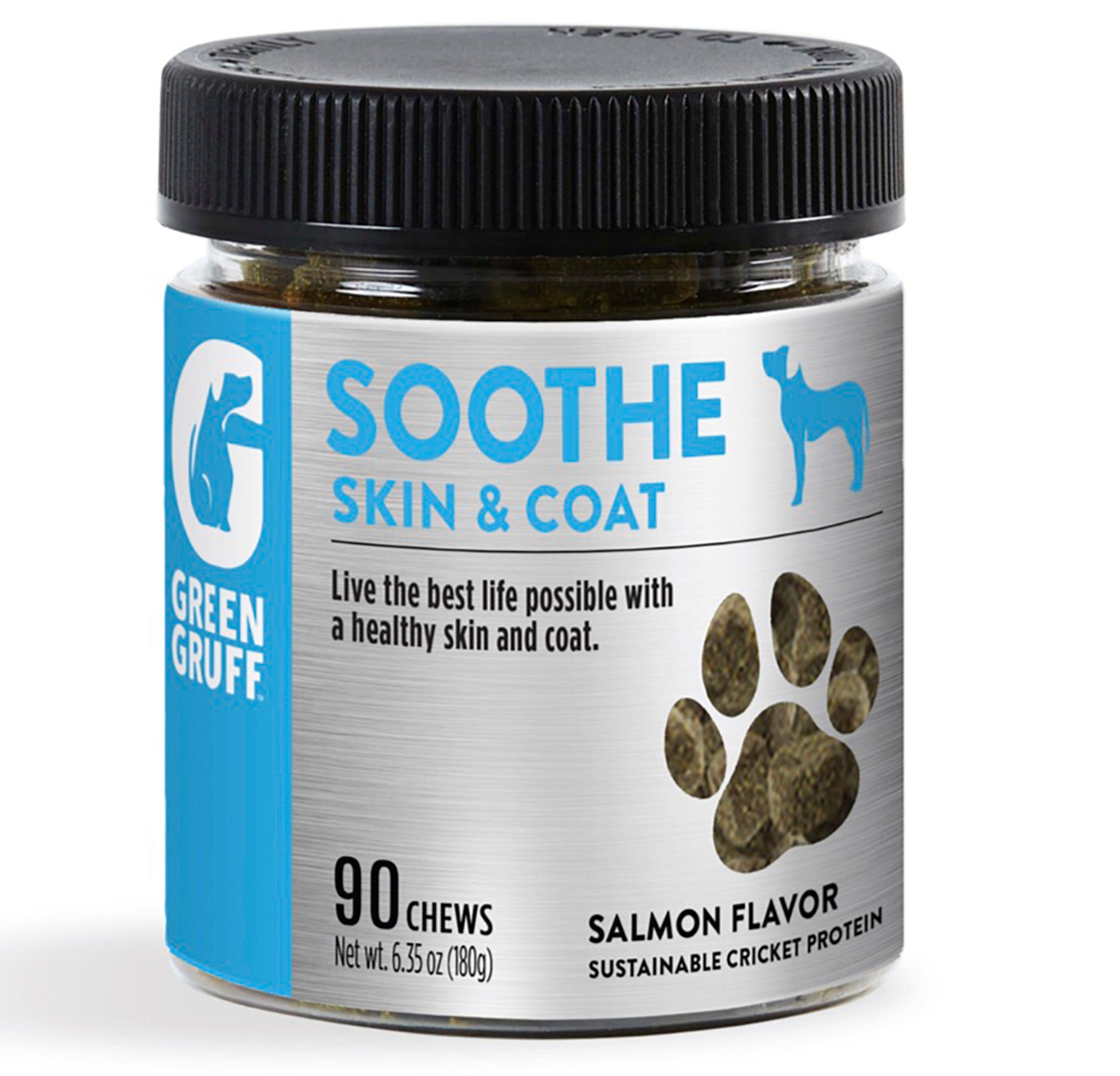 Green Gruff Soothe Skin & Coat Dog Supplements - 90 Count  