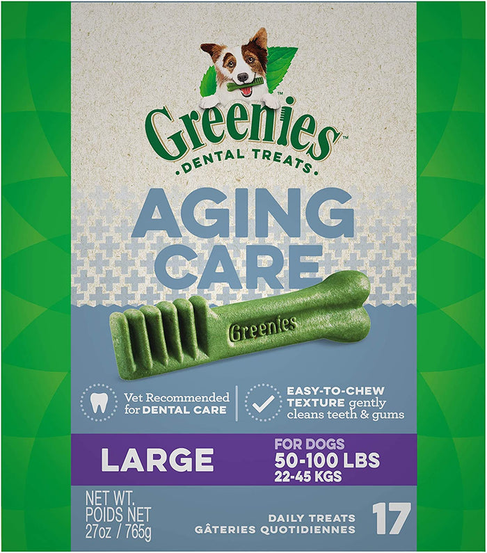 Greenies Aging Care Large Tub Treat Pack Dental Dog Treats - 27 oz