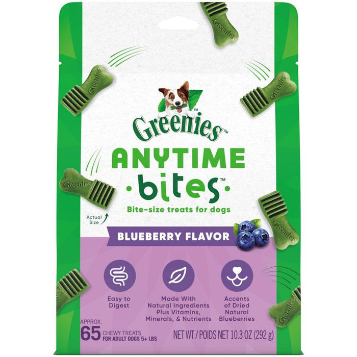 Greenies Anytime Bites Blueberry Dental Dog Treats - 10.3 oz