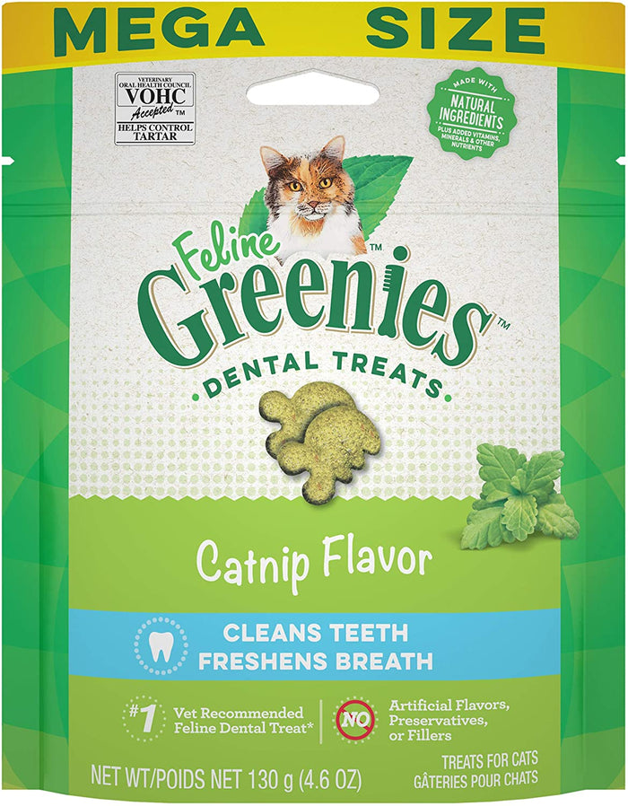 Greenies Feline Catnip Dental Cat Treats - 4.6 oz