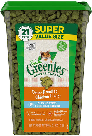 Greenies Feline Chicken Dental Cat Treats - 21 oz
