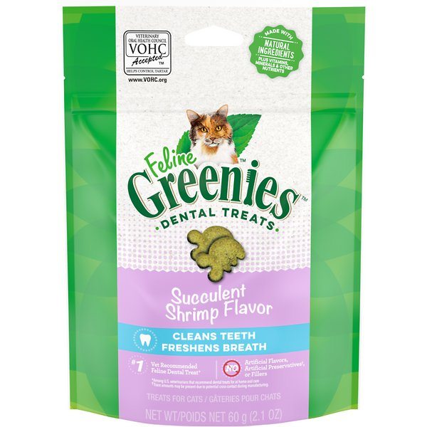 Greenies Feline Shrimp Dental Cat Treats - 2.1 oz