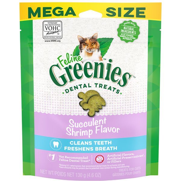 Greenies Feline Shrimp Dental Cat Treats - 4.6 oz  