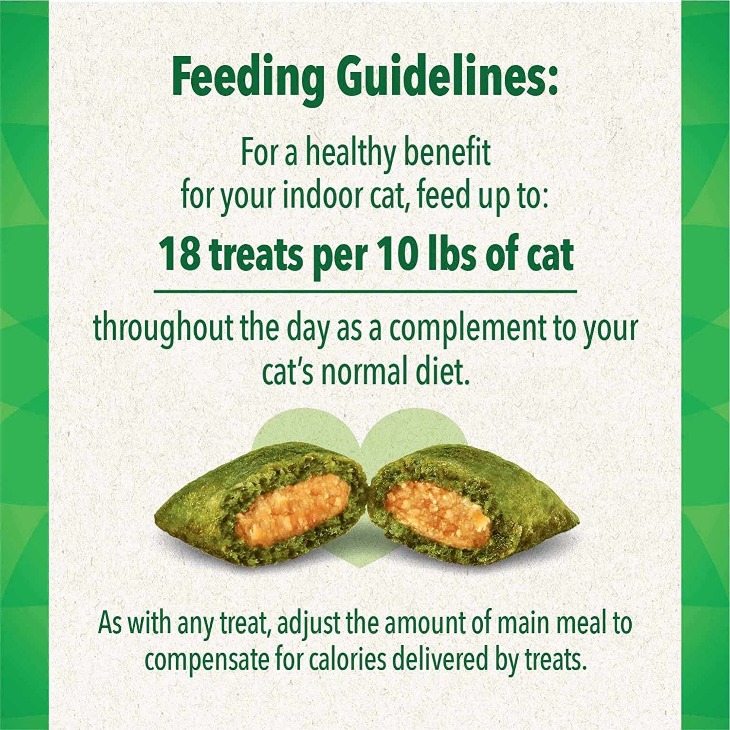 Greenies Feline SmartBites Hairball Control Chicken Dental Cat Treats - 2.1 oz  