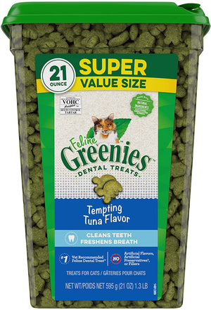 Greenies Feline Tuna Dental Cat Treats - 21 oz