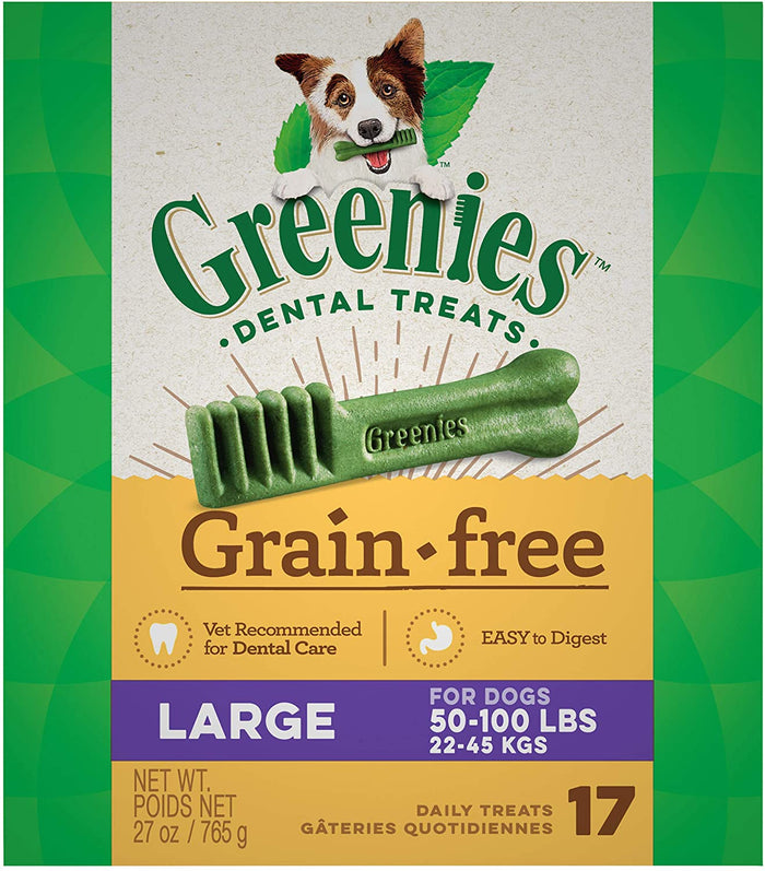 Greenies Grain Free Large Tub Treat Pack Dental Dog Treats - 27 oz
