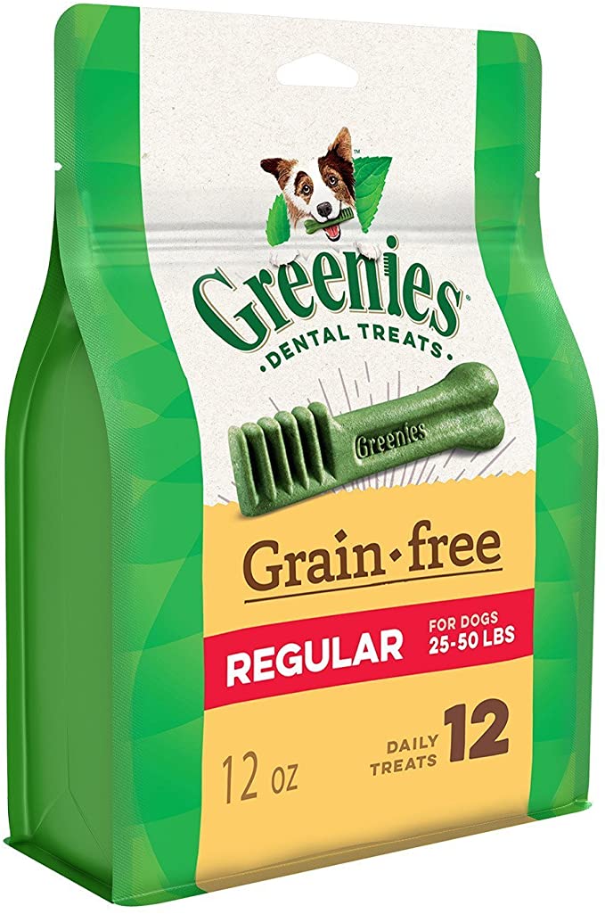 Greenies Grain Free Regular Treat Pack Dental Dog Treats - 12 oz