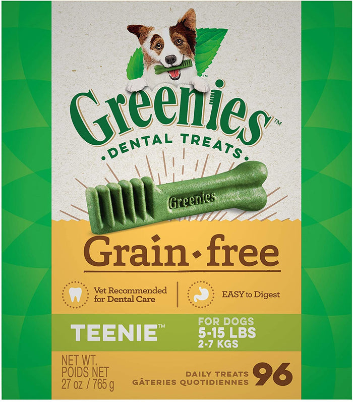 Greenies Grain Free Teenie Tub Treat Pack Dental Dog Treats - 27 oz