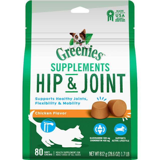 Greenies Hip & Joint Supplement for Dogs - 80 Count - 1.7 lbs