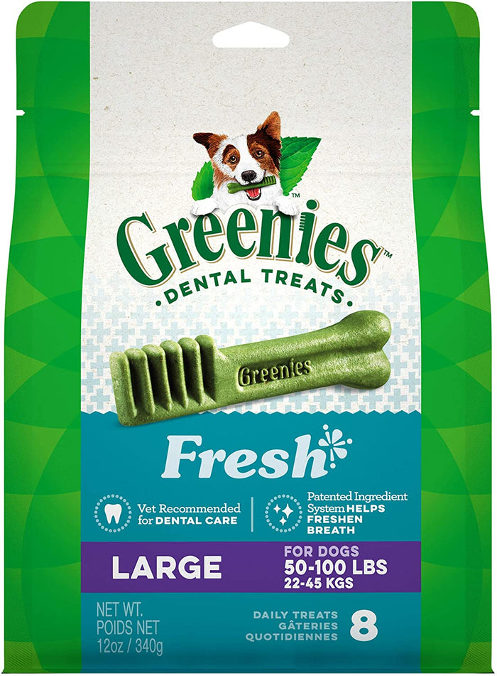 Greenies Large Fresh Treat Pack Dental Dog Treats - 12 oz