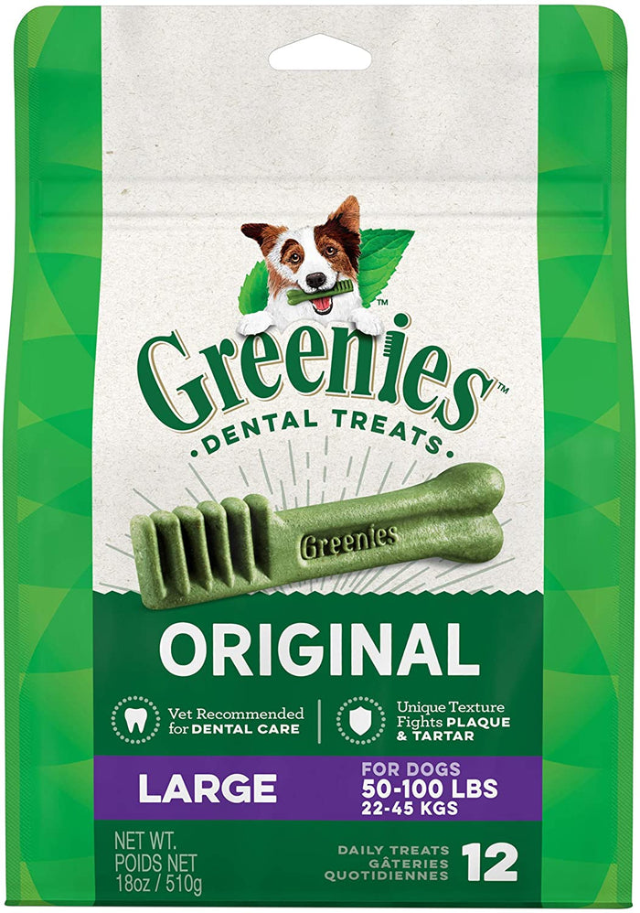 Greenies Large Mega Treat Pack Dental Dog Treats - 18 oz - 12 Count