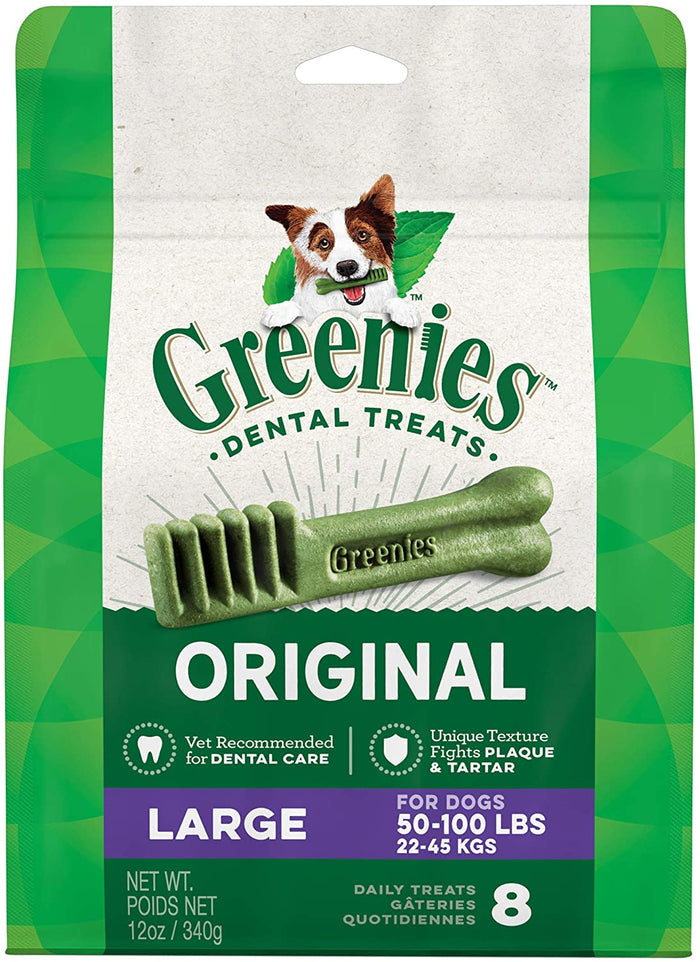 Greenies Large Treat Pack Dental Dog Treats - 12 oz - 8 Count