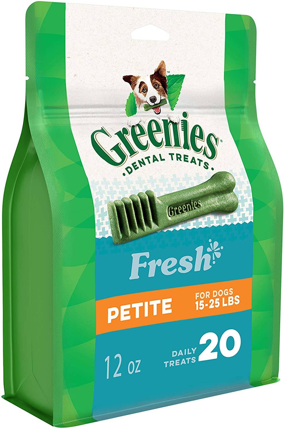 Greenies Petite Fresh Treat Pack Dental Dog Treats - 12 oz  