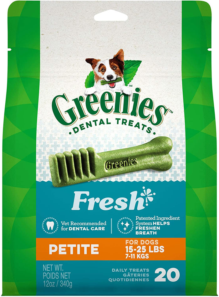 Greenies Petite Fresh Treat Pack Dental Dog Treats - 12 oz