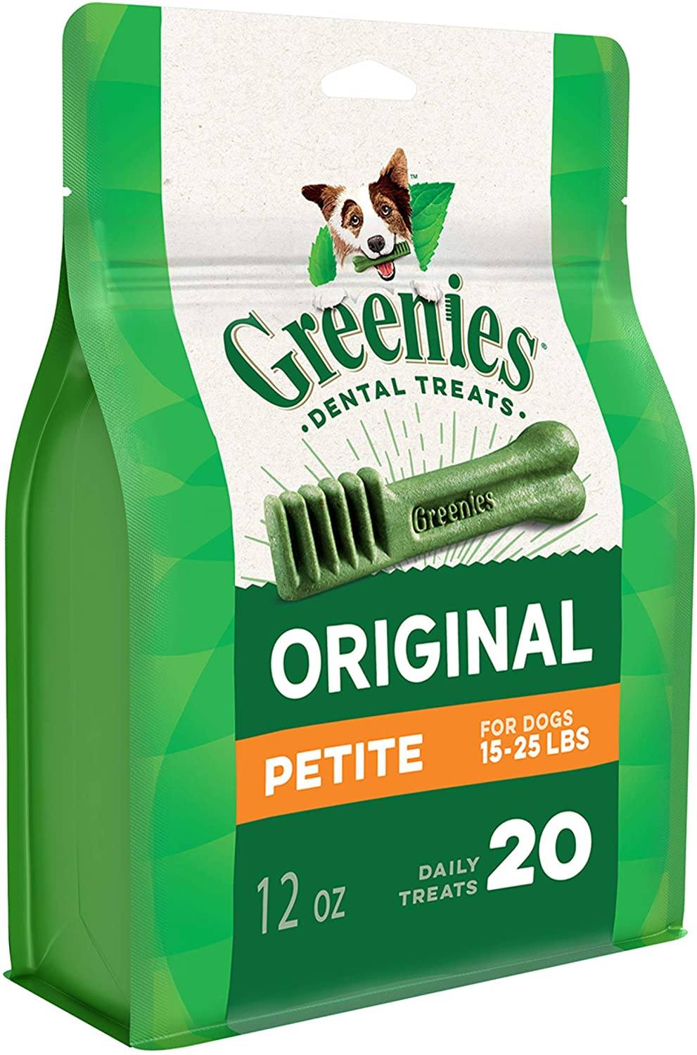 Greenies Petite Treat Pack Dental Dog Treats - 12 oz - 20 Count  