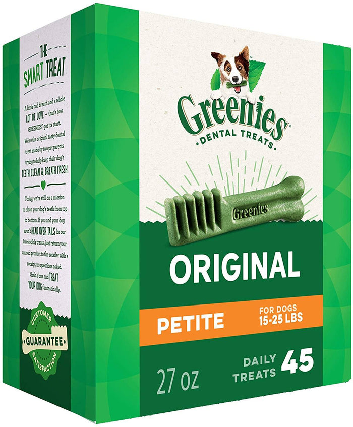 Greenies Petite Tub Treat Pack Dental Dog Treats - 27 oz - 45 Count