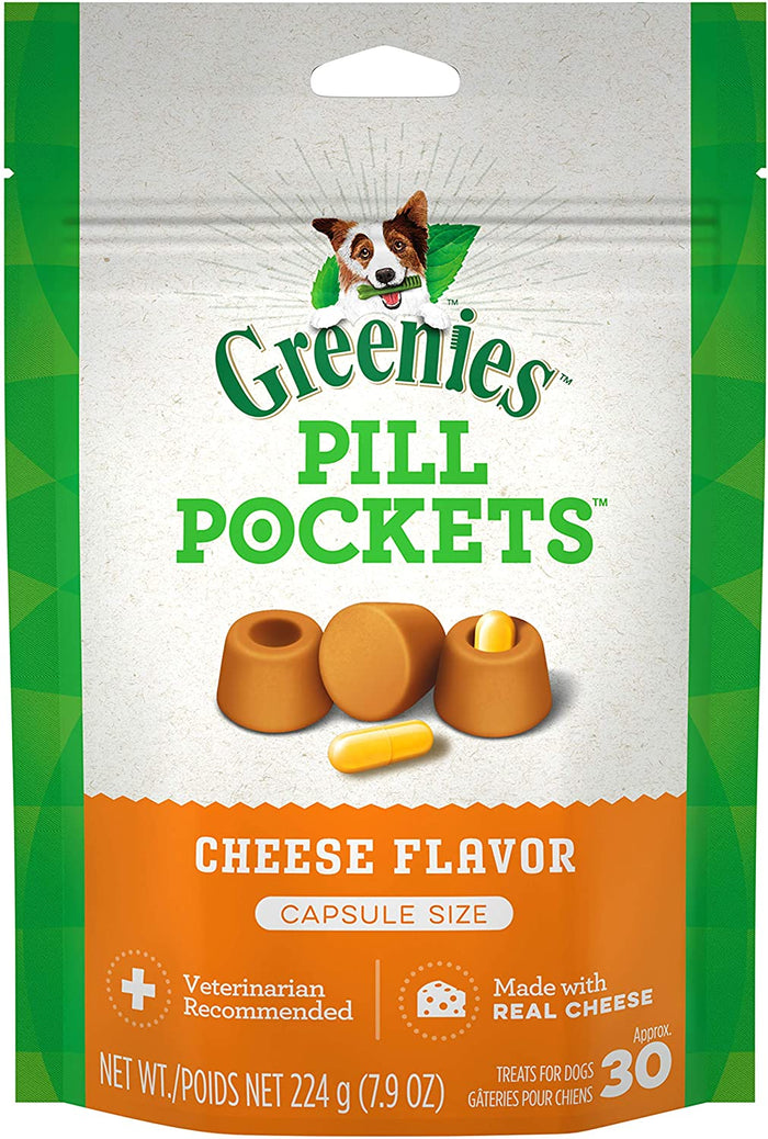 Greenies Pill Pockets for Dogs Cheese Capsule - 7.9 oz - 30 Count