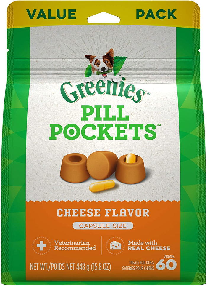 Greenies Pill Pockets for Dogs Cheese Capsule Value Bag - 15.8 oz