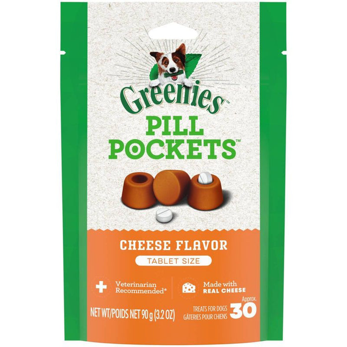 Greenies Pill Pockets for Dogs Cheese Tablet - 3.2 oz - 30 Count
