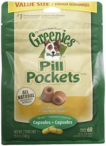 Greenies Pill Pockets for Dogs Chicken Capsule Value Bag - 15.8 oz