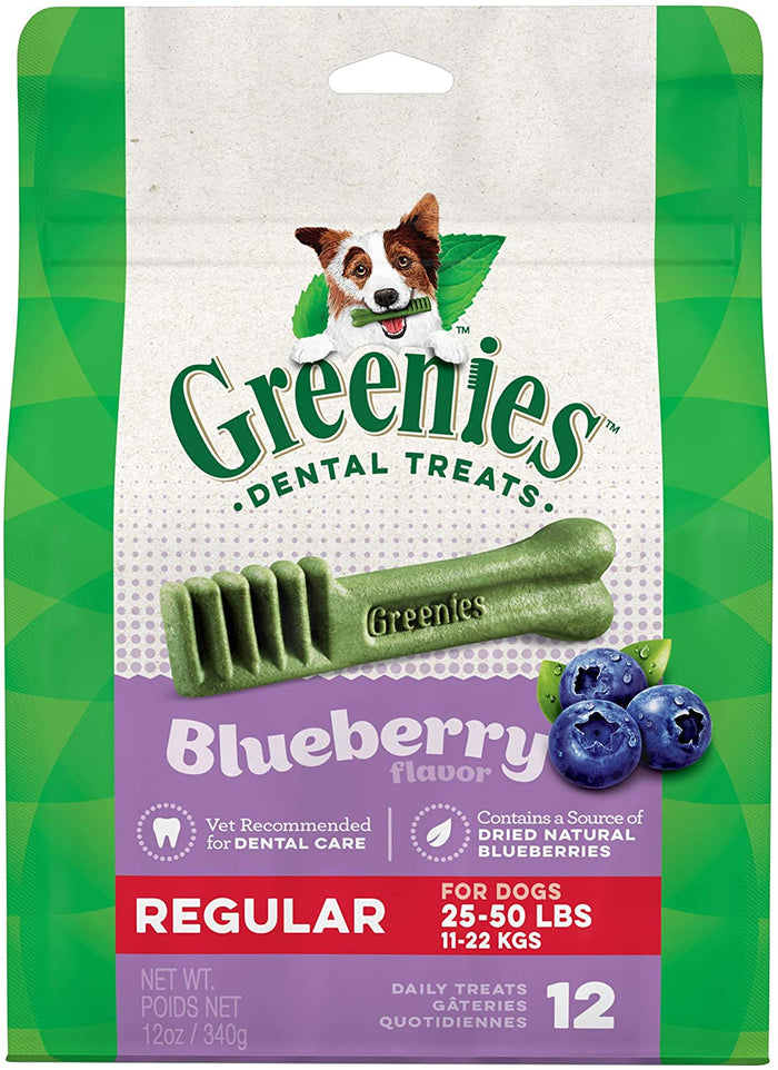 Greenies Regular Blueberry Treat Pack Dental Dog Treats - 12 oz