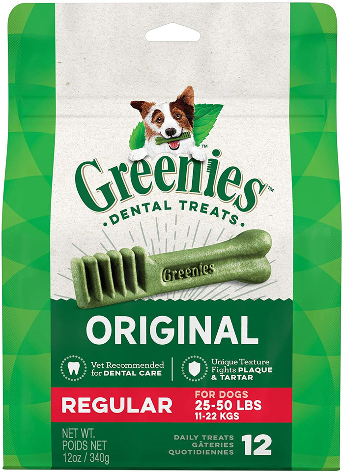 Greenies Regular Treat Pack Dental Dog Treats - 12 oz - 12 Count