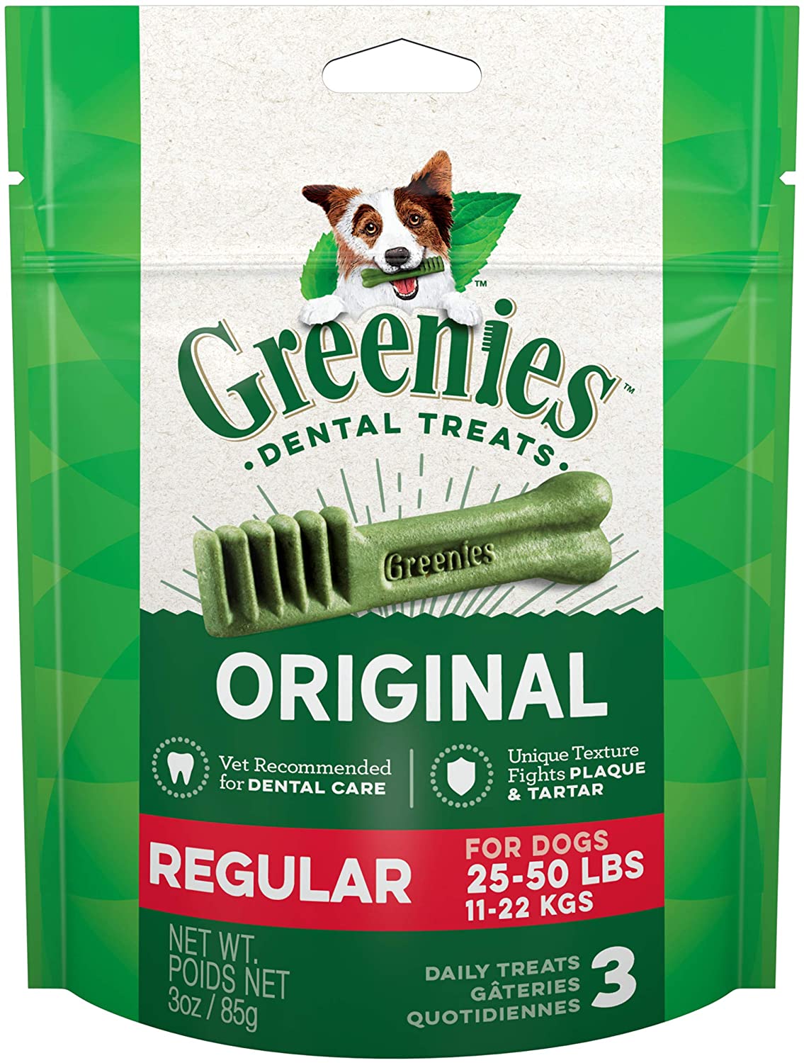 Greenies Regular Trial Size Treat Pack Dental Dog Treats - 3 oz - 2 Count  