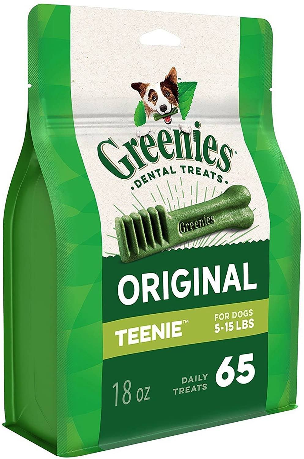 Greenies Teenie Mega Treat Pack Dental Dog Treats - 18 oz - 65 Count  