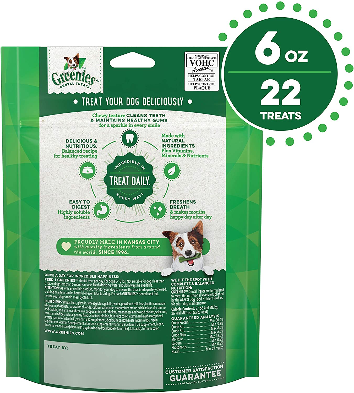 Greenies Teenie Mini Treat Pack Dental Dog Treats - 6 oz - 22 Count  