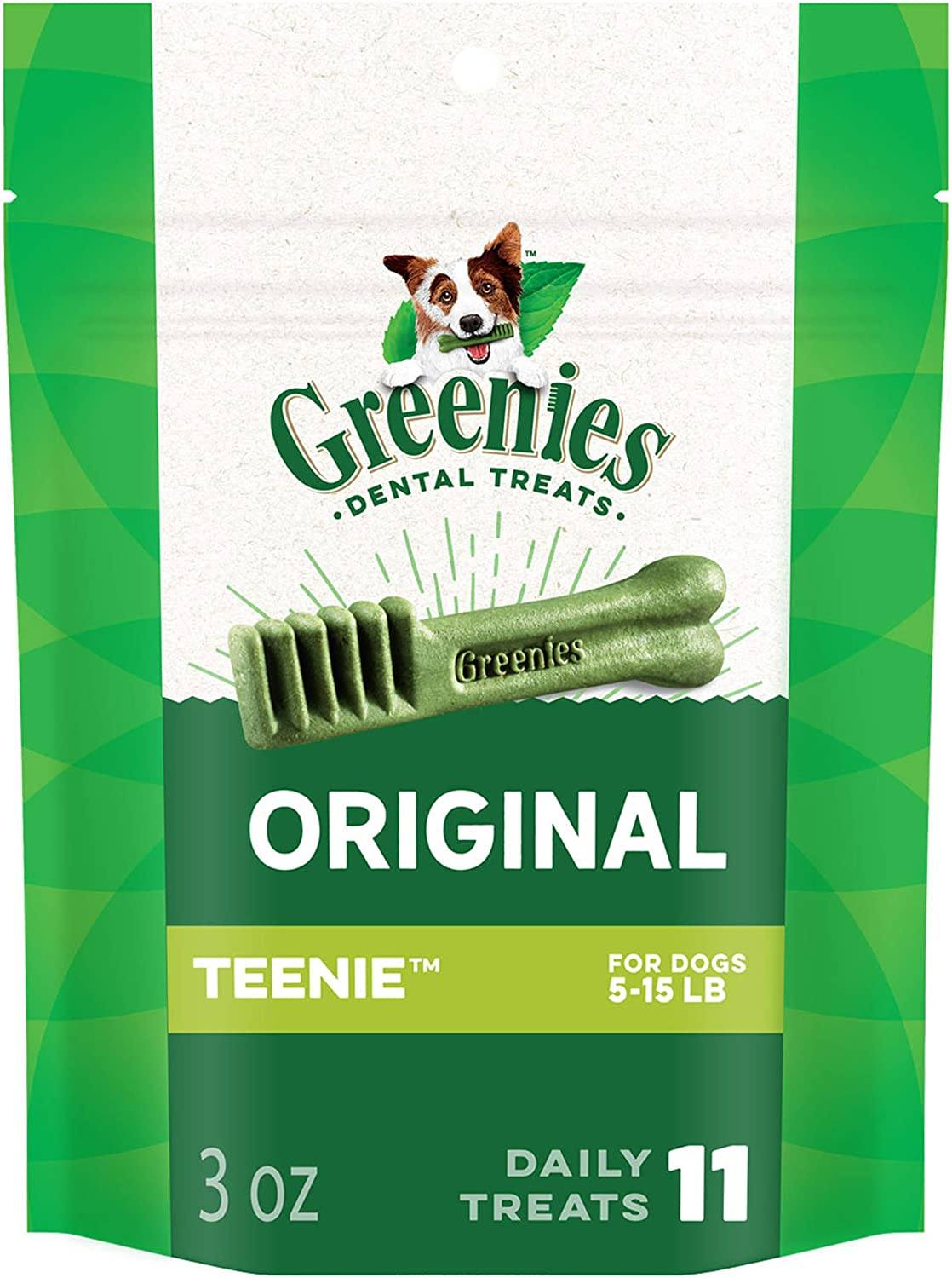 Greenies Teenie Trial Size Treat Pack Dental Dog Treats - 3 oz - 10 Count  