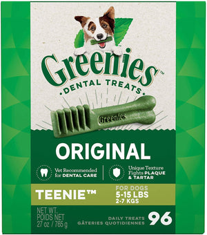 Greenies Teenie Tub Treat Pack Dental Dog Treats - 27 oz - 96 Count