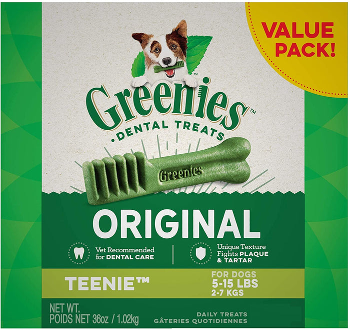 Greenies Teenie Value Tub Treat Pack Dental Dog Treats - 36 oz - 130 Count