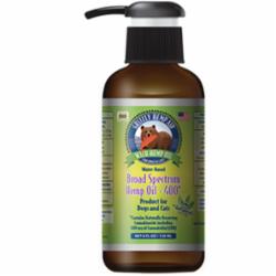 Grizzley Pet Products Grizzly Hemp Aid Broad Spectrum Hemp 400mg Oil Dog and Cat Supple...