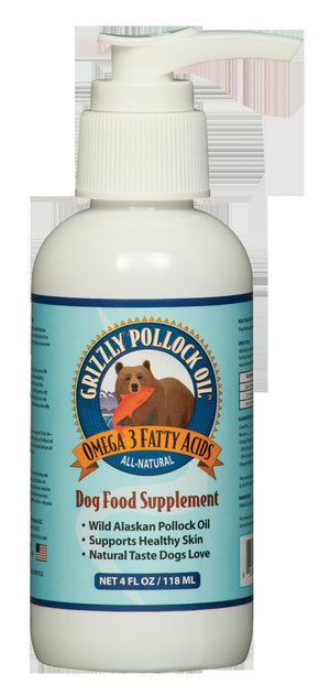 Grizzley Pet Products Grizzly Pollock Oil Dog Vitamin and Supplement - 4 oz
