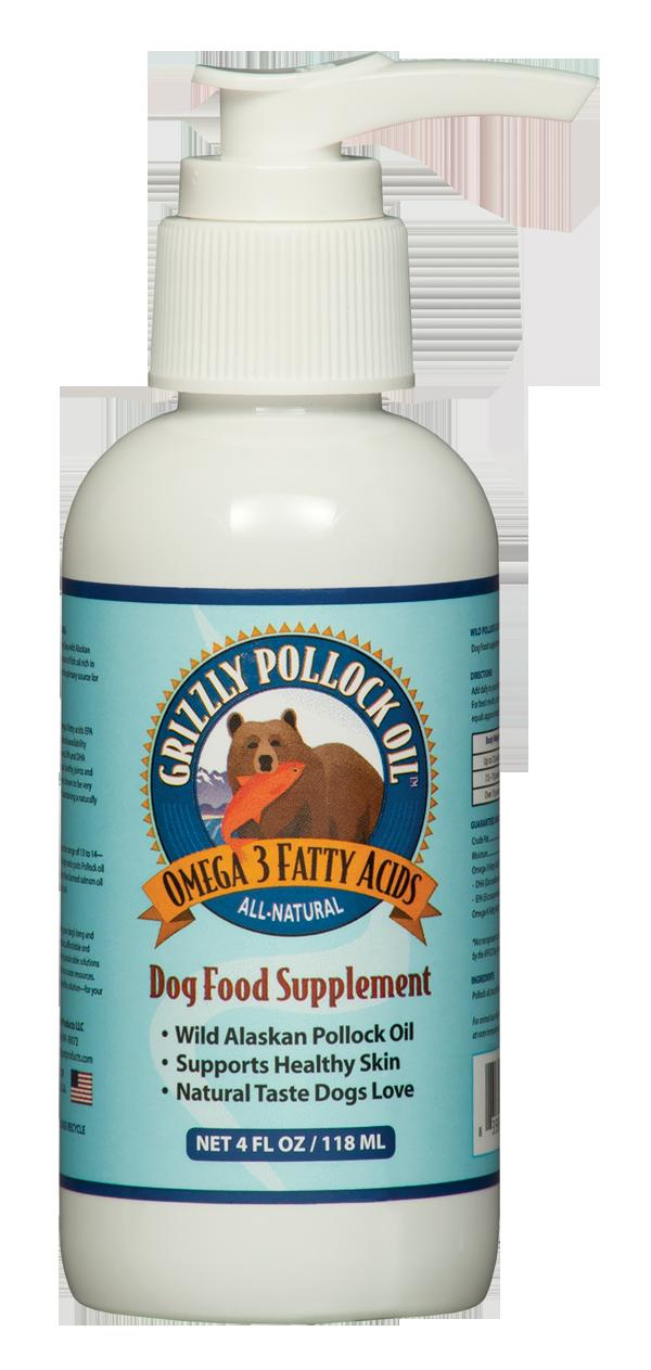 Grizzley Pet Products Grizzly Pollock Oil Dog Vitamin and Supplement - 4 oz