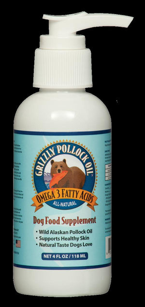 Grizzley Pet Products Grizzly Pollock Oil Dog Vitamin and Supplement - 8 oz