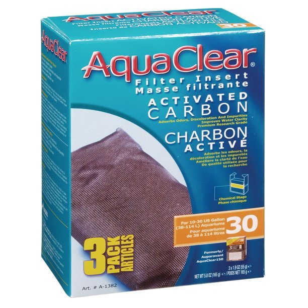 Hagen Activated Carbon Filter Insert for AquaClear 30/150 - 3 pk  