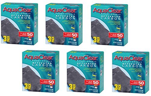 Hagen Activated Carbon Filter Insert for AquaClear 50/200 - 3 pk  