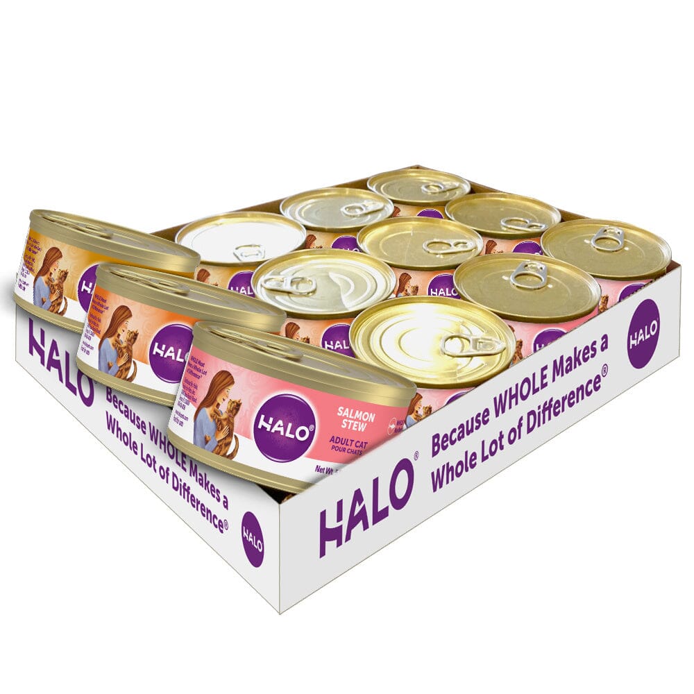 Halo Grain Free Variety Pack Chicken, Salmon & Turkey Canned Cat Food  